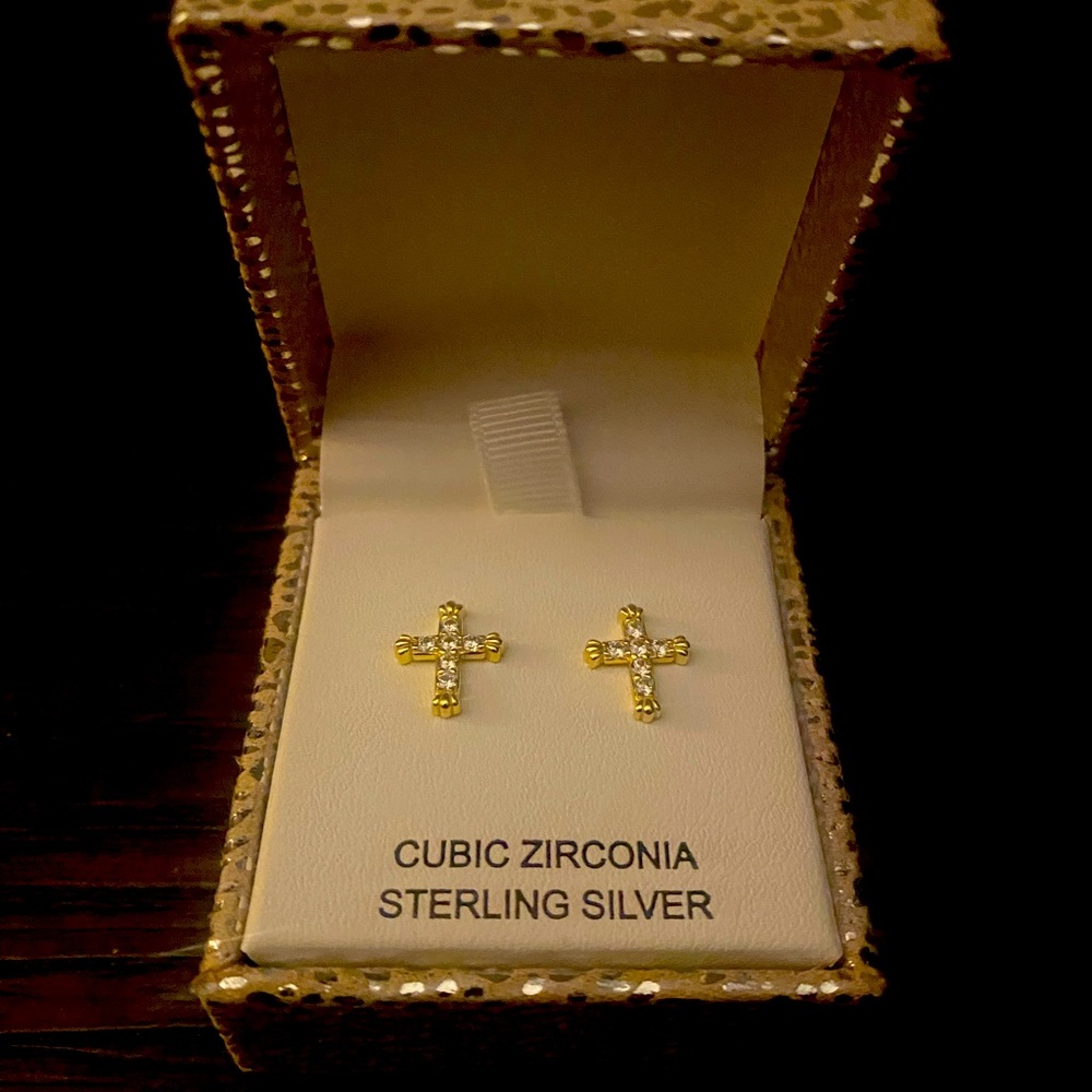 NEW Nanette Lepore cross earrings.